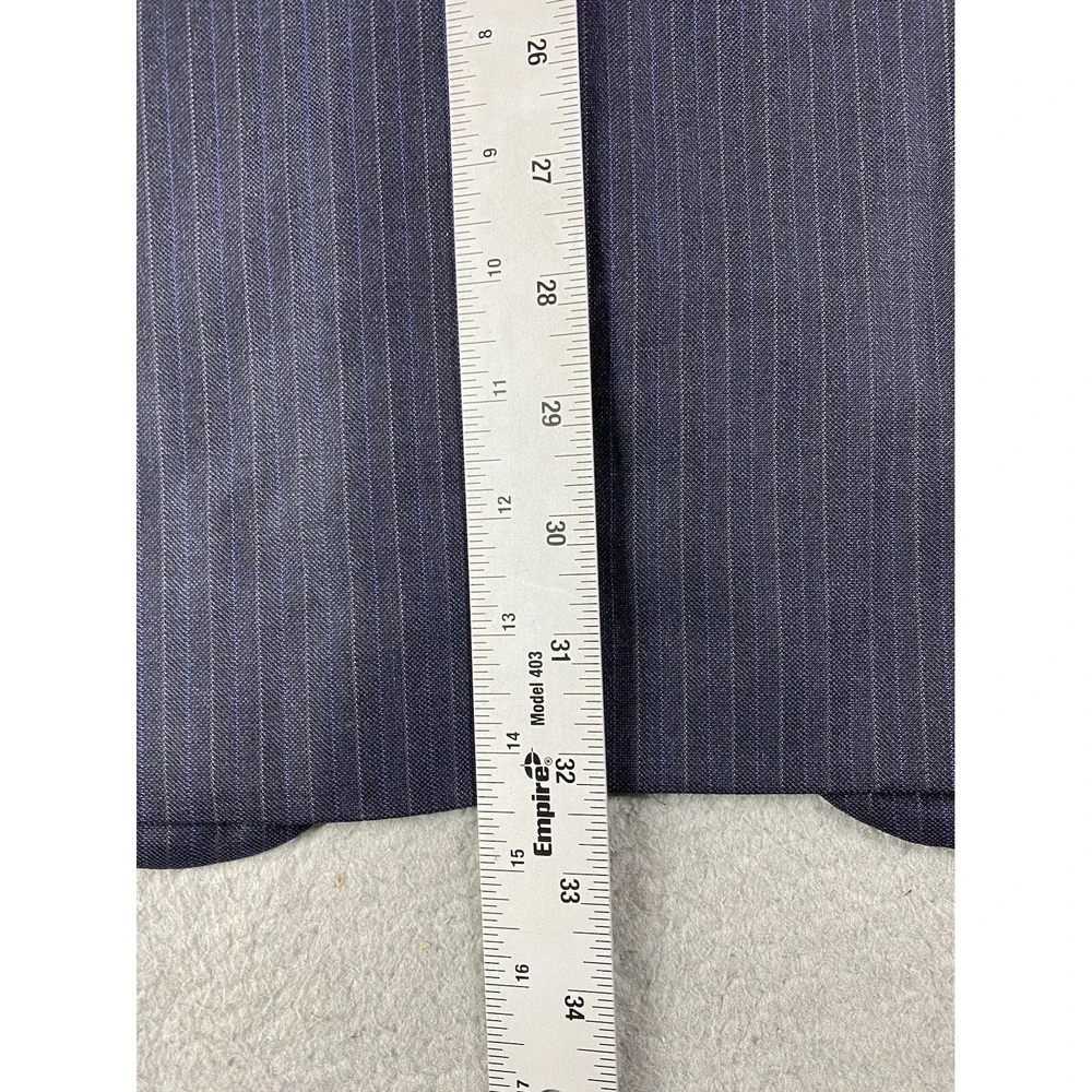 Brooks Brothers Jacket 46 L Navy SaxXon Wool Striped Madison 1818 Sport Coat - Picture 4 of 16